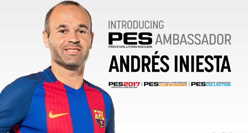 Andrés Iniesta, capitano del Barcelona, è ambasciatore ufficiale di PES