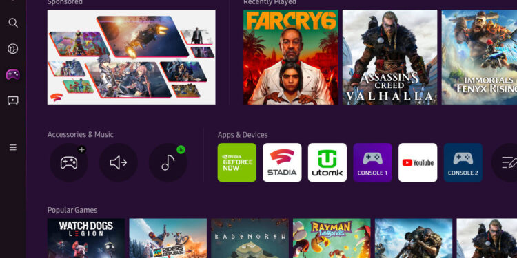 Samsung annuncia Gaming Hub, il servizio per giocare in streaming su Smart TV