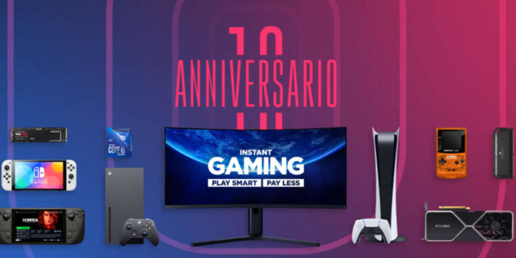 Instant Gaming festeggia 10 anni con 10 giveaway: tra i premi anche una PS5 Digital Edition