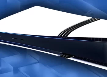 PS5 console in orizzontale